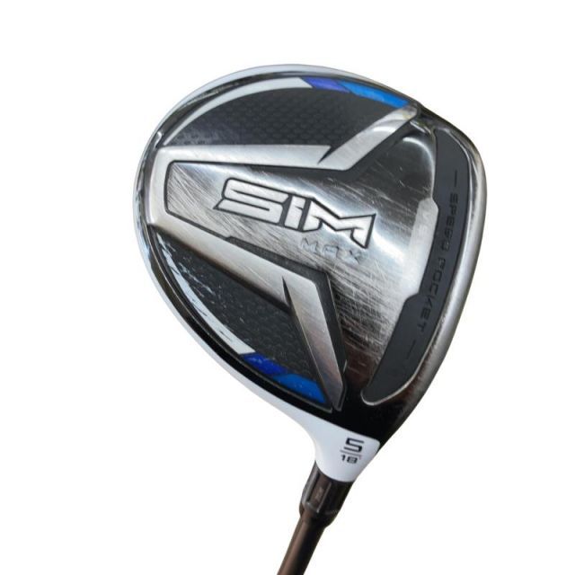 【中古】 テーラーメイド SIM MAX 5W フェアウェイウッド FW TENSEI BLUE TM50(FW) (フレックスR) メンズ 男性用 右利き 右用 Cランク ゴルフクラブ