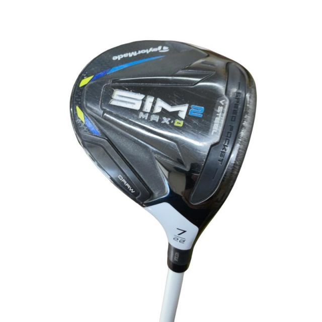 【中古】 テーラーメイド SIM2 MAX-D 7W レディース フェアウェイウッド FW TENSEI BLUE TM40(SIM2 FW) (フレックスA) レディース 女性用 右利き 右用 Cランク ゴルフクラブ
