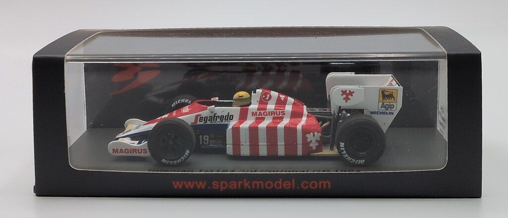 Spark model 1/43 Toleman TG184 No.19 3rd Portugal GP 1984 Ayrton Senna S2784