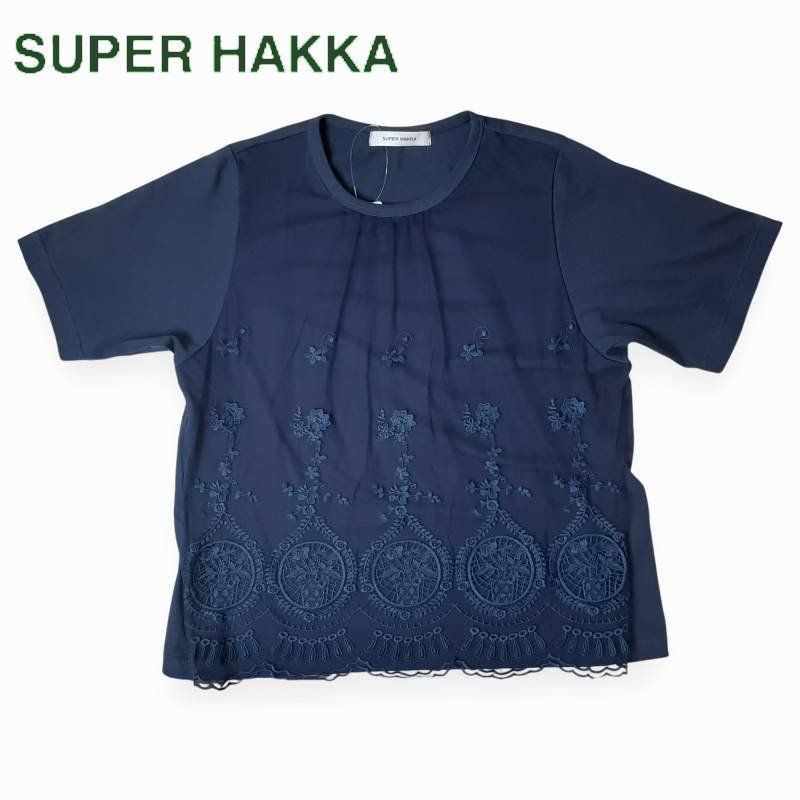 SUPER HAKKA「スカラップチュールレース×天竺プルオーバー」 F