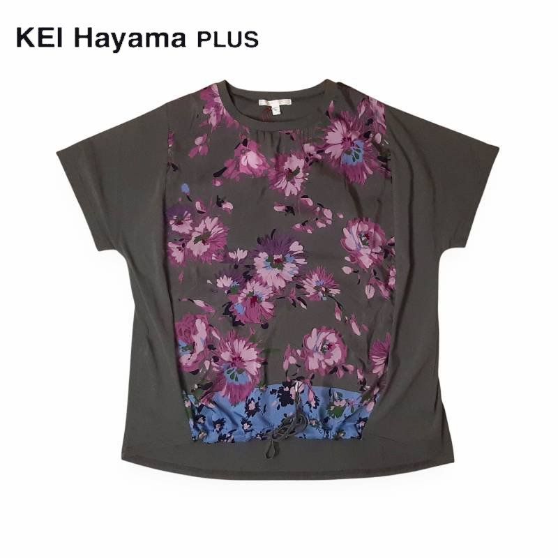 KEI Hayama PLUS「フライングレトロフラワープリント サイロ天竺プルオーバー」 F 19,536円