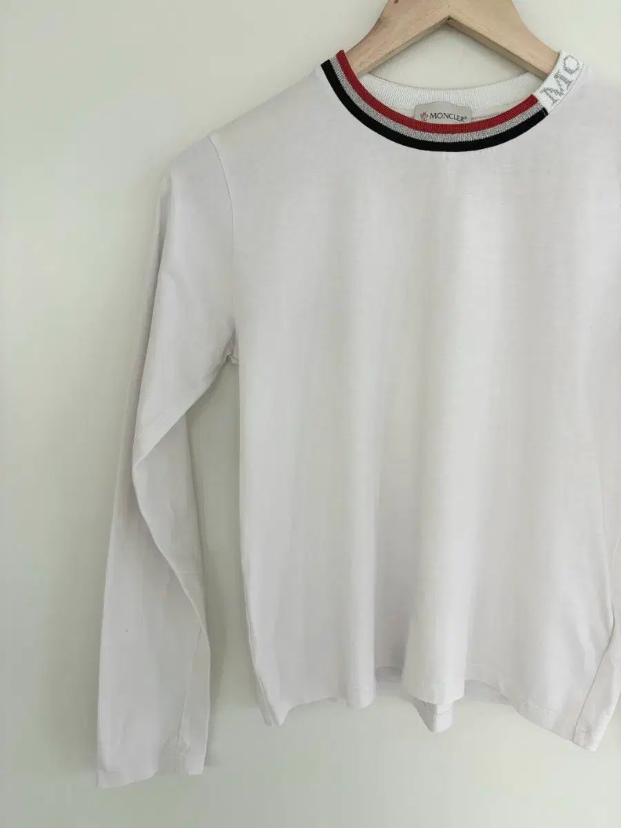 モンクレール MONCLER Tシャツ ロンT 長袖 白 ブランド - メンズ 長袖T