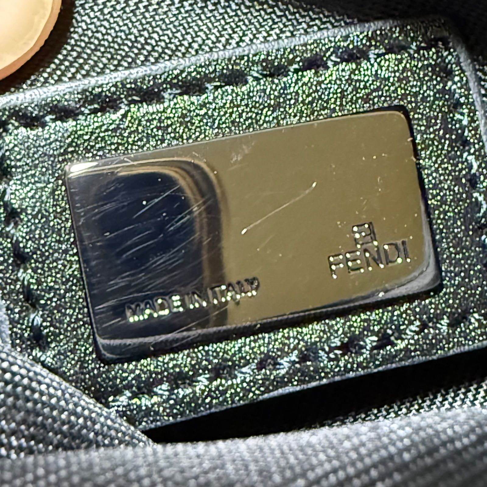 FENDI フェンディ FFロゴ キャンバス レザー ショルダーバッグ - メルカリ