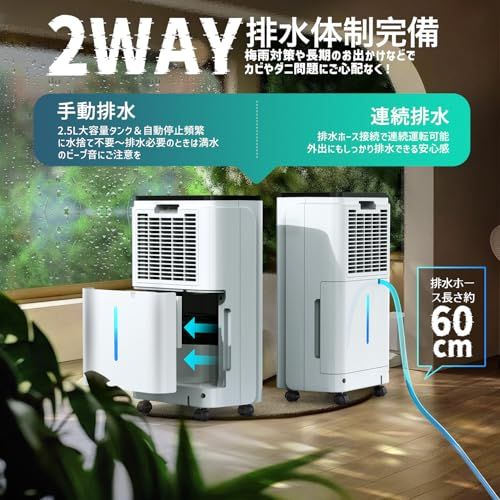 除湿機 衣類乾燥 除湿量12L/日「2025新型」コンプレッサー式 梅雨対策