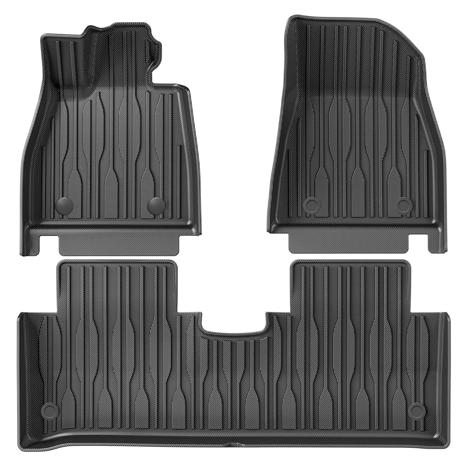 BYD Seal EV 2022-2025 TPE 3Dカーフロアマット トランクパッド 全天候型防水 自動車アクセサリー フットパッド 左ハンドル車用 ブラック