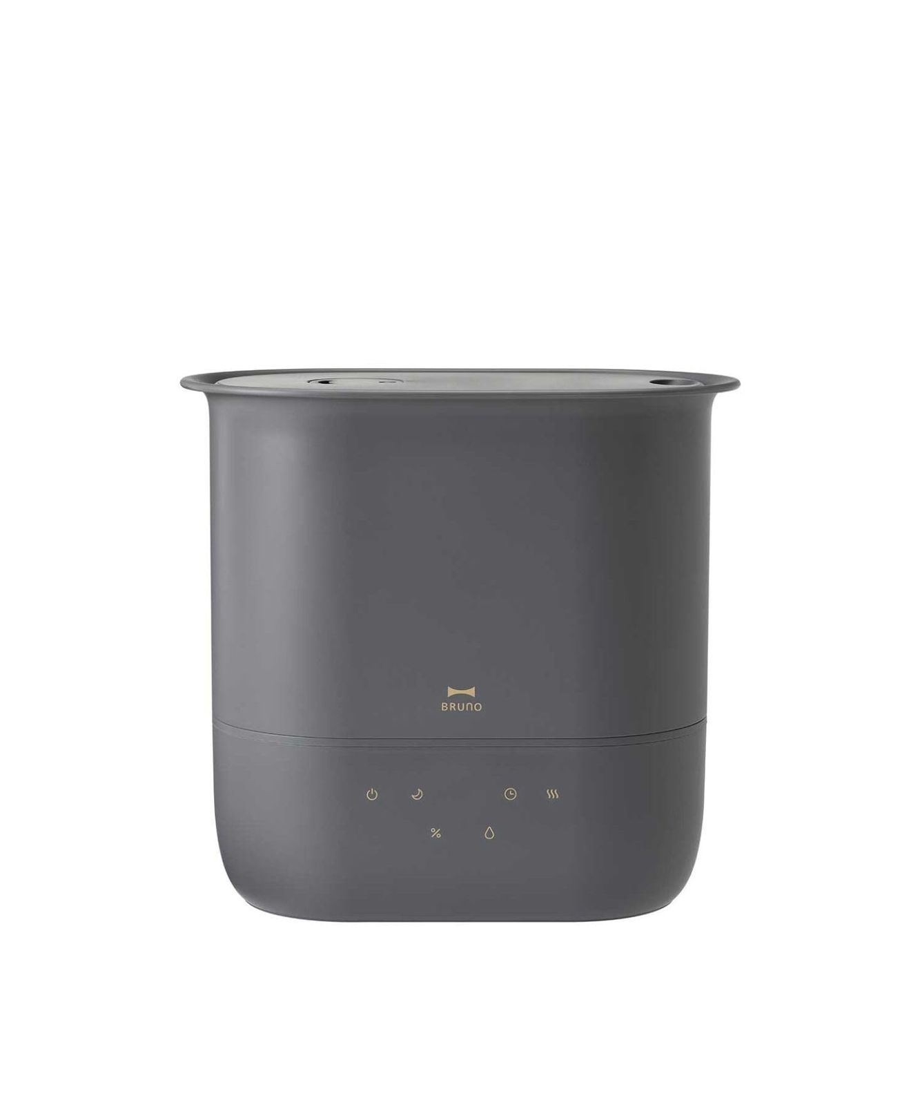 BRUNO ブルーノ 加湿器 ハイブリッド式 超音波式 加熱式 大容量 4.7L 最大400ml/h 長時間運転 水切れ自動停止 アロマ対応 タイマー 薄型 省スペース お手入れ簡単 乾燥 対策 COMFORT MIST チャコール 灰色 B 6063ba08
