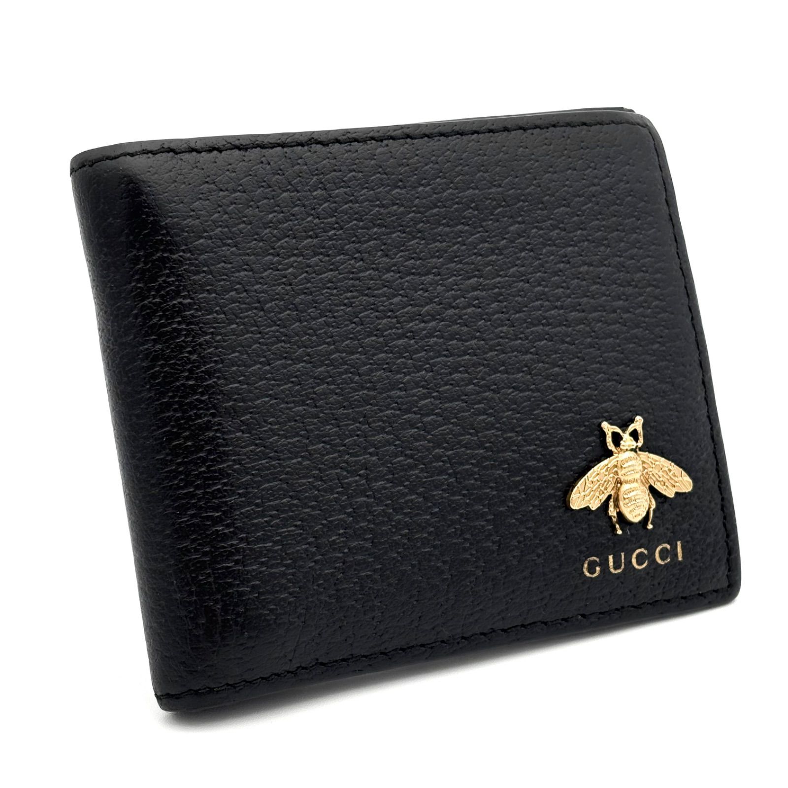 GUCCI グッチ　折り財布　アニマリエ　ブラック グッチ 折財布 メタル ビー ハチ アニマリエ 黒 ブラック 2844 - メルカリ