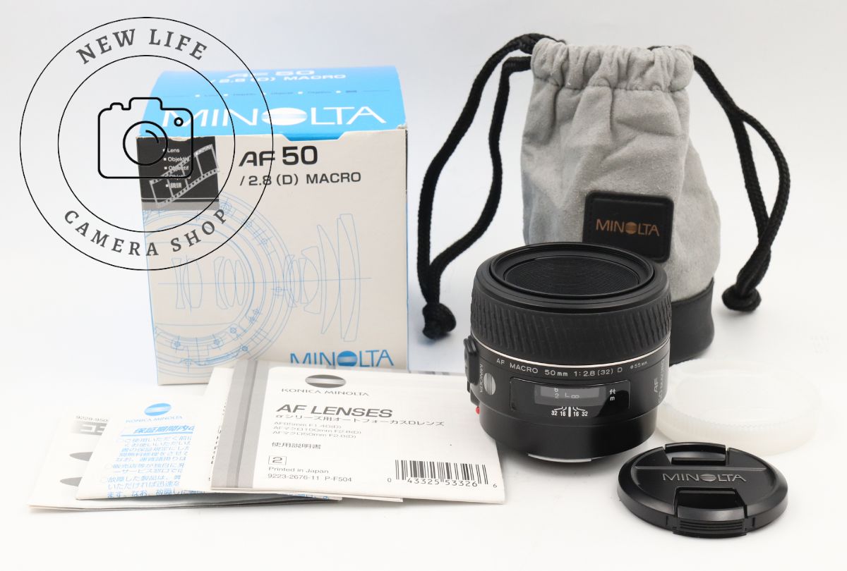 極上品☆MINOLTA ミノルタ AF MACRO 50mm F2.8 D ###18248
