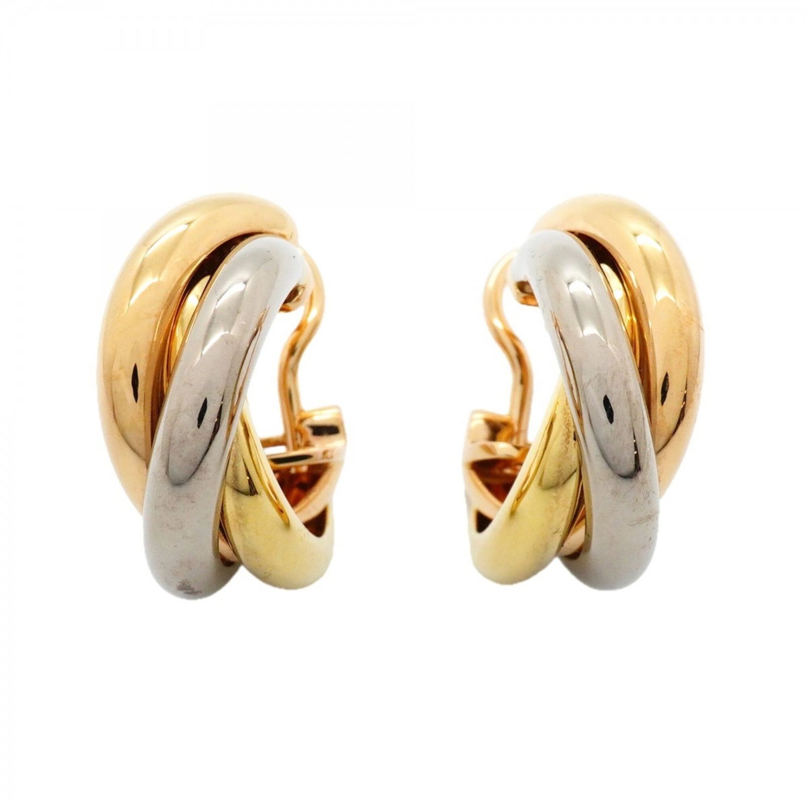カルティエ(Cartier) カルティエ ピアス トリニティ 18KYG イエローゴールド 18KWG ホワイトゴールド 18KPG ピンクゴールドレディース