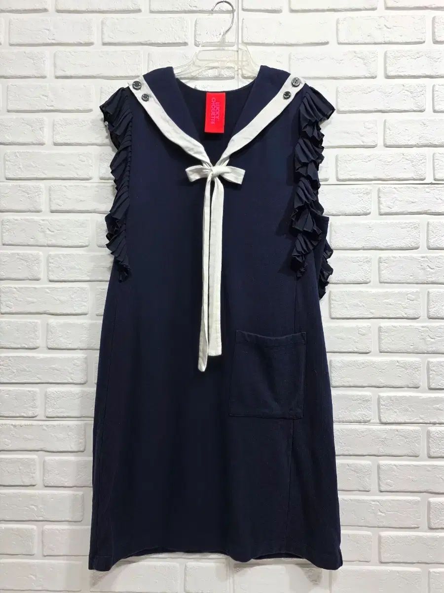 2020年 LUCKY CHOUETTE ラッキーシュエトゥ プリーツ カラーシャツワンピース 66〜77