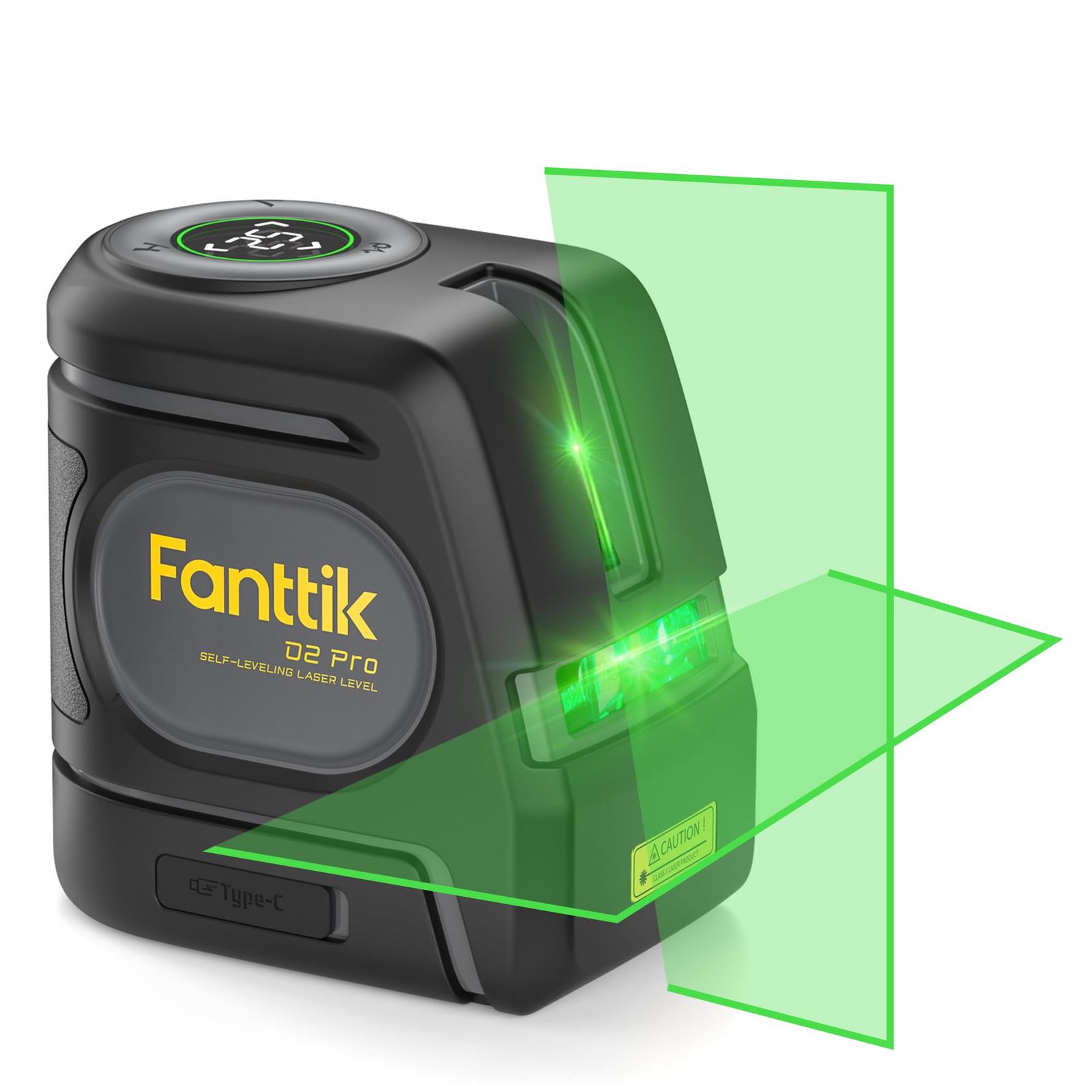 R★Fanttik D2 PRO レーザー墨出し器 自動水平補正 LEDディスプレイ レーザーレベル 屋外60m作業範囲 グリーン クロスライン 2600mAh 充電式 360°回転マグネットスタンド付 室内飾り インテリア 建築測量 531fb4f8