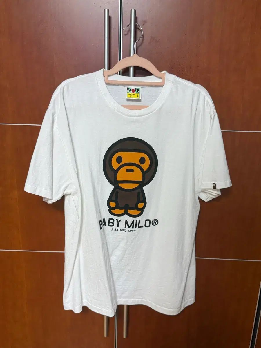 A BATHING APE) ベイビー マイロ Tシャツ L