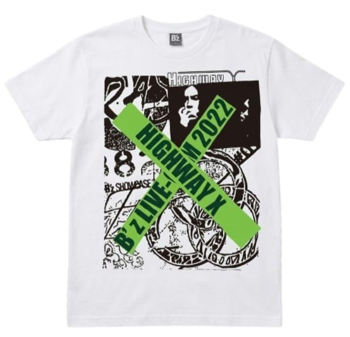B'z ビーズ 稲葉浩志 LIVE-GYM 2022 -Highway X Tシャツ XL 白 - メルカリ