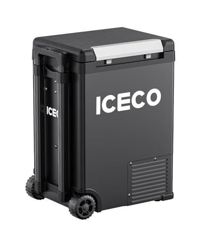 ★新品★ICECO IPT20 ポータブル冷蔵庫 18.3L -20℃?20℃ 車載冷蔵庫 5年品質保証 キャスター＆ハンドル付きで楽々移動 コンプレッサー式 急速冷凍 4WAY電源 静音 省エネ アプリ制御 庫内灯 ドア挟み防止 DC12V/24V AC10