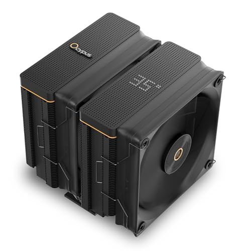 Ocypus Iota A62 BK CPUクーラー 高性能デュアルファン 6本の銅製ヒートパイプ付き 2つ 120mm FDB PWM 静音ファン搭載 空冷 クーラー am4 am5 冷却 CPU cooler エアクーラー TDP 260 b8a288e1