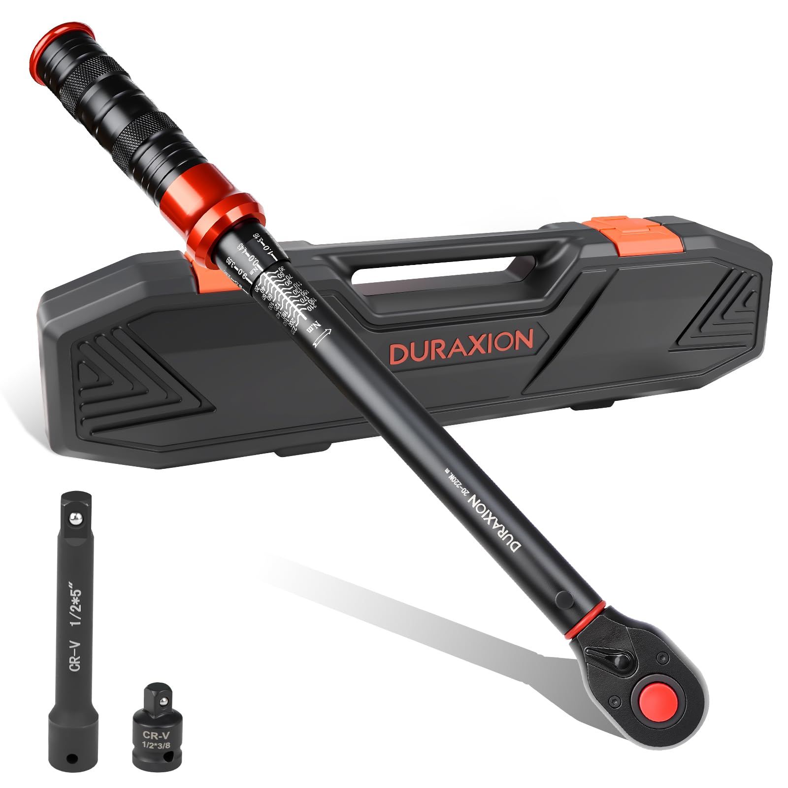 1/2インチ トルクレンチ セット 3点組 トルクレンチ 車 プレセット型 差込角12.7 mm 20-220N.m タイヤ交換 バイク用 自動車 エンジン 作業工具 オートバイ 機械の整備 高精度 正方向±3％ 逆方向±5％ 見やすいダブル目盛り 左送料無料