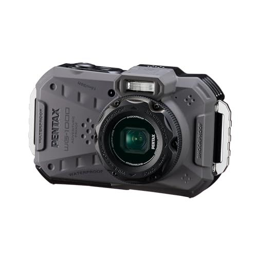 ペンタックス PENTAX WG-1000 グレー 本格防水デジタルカメラ 15m防水 (連続1時間) 2m耐衝撃 防塵仕様 2153t 6212e437