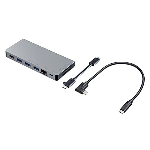 サンワサプライ USB Type-C ドッキングハブ（HDMI・LANポート・カードリーダー搭載） USB-3TCH14S2送料無料