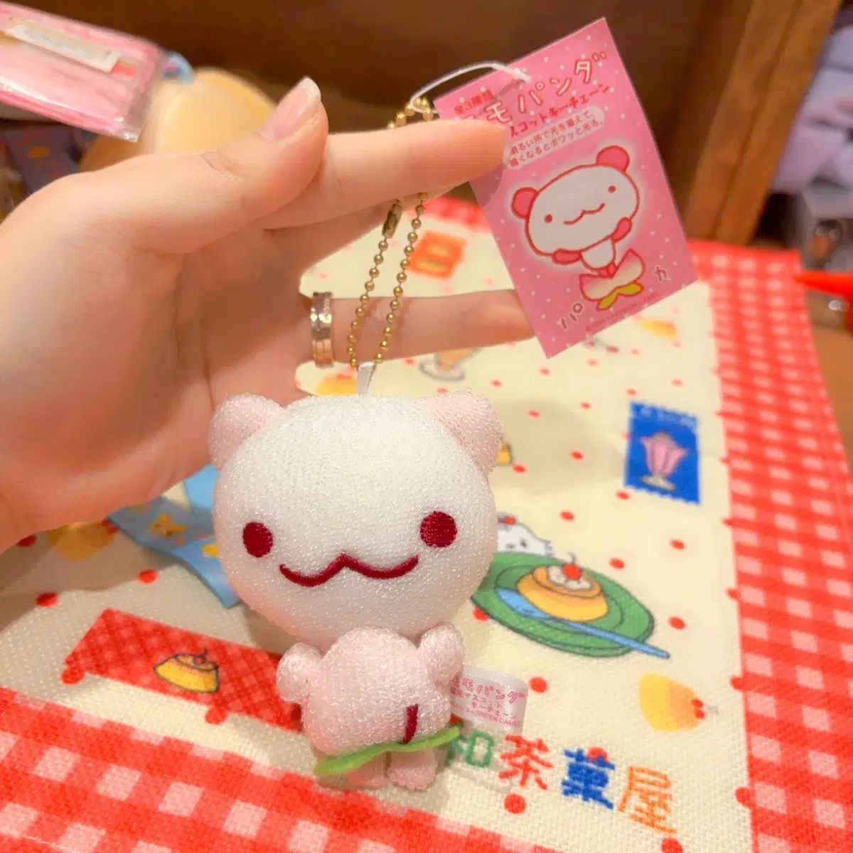 古典サン-X モモパンダ モモパンダ 桃 ぬいぐるみ キーホルダー