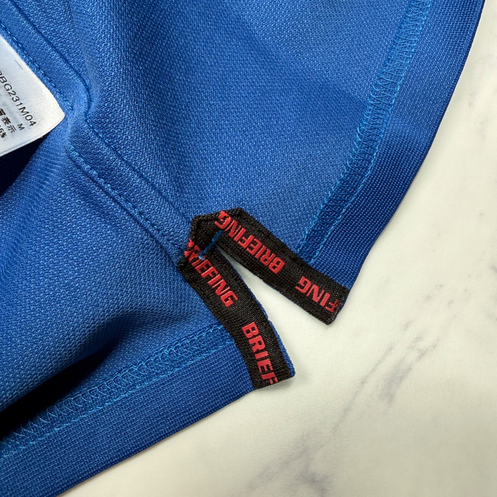 新品タグ付き】BRIEFING GOLF ブリーフィング 半袖ポロシャツ ブルー
