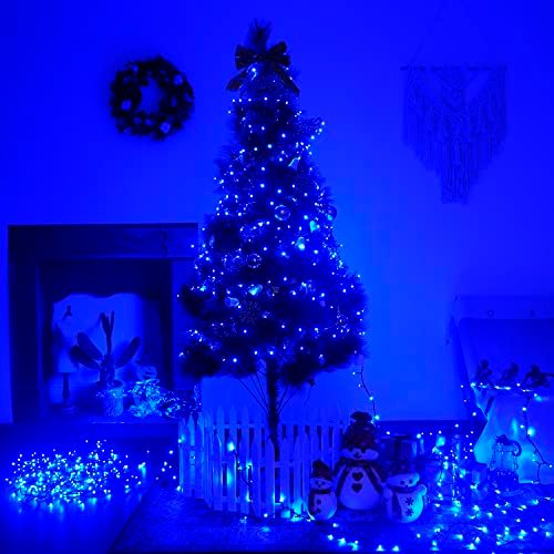 [Vividsunny] LEDイルミネーションライト60m1000球 8パターン 屋外 防水 クリスマス飾り 部屋 LED電飾 パーティー・イベント装飾 記憶機能付き 複数接続可能 クリスマス イルミネーション ツリーライト 3m延長線付き FC- 国内発送