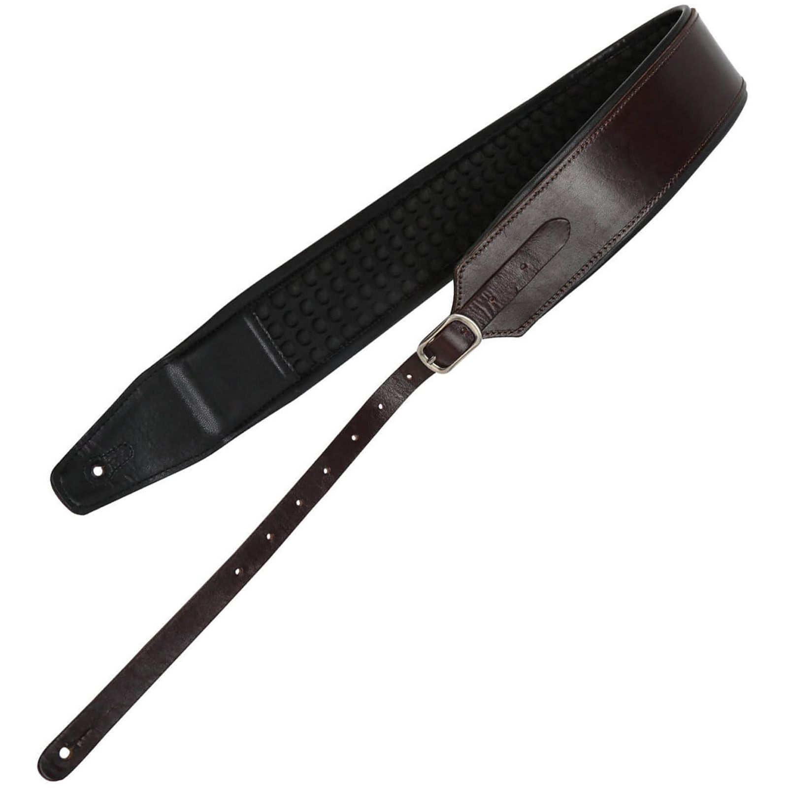 新品 [キクタニ] ギター・ベース用 レザーストラップ 75mm巾 1210～1420mm KSTR-5002