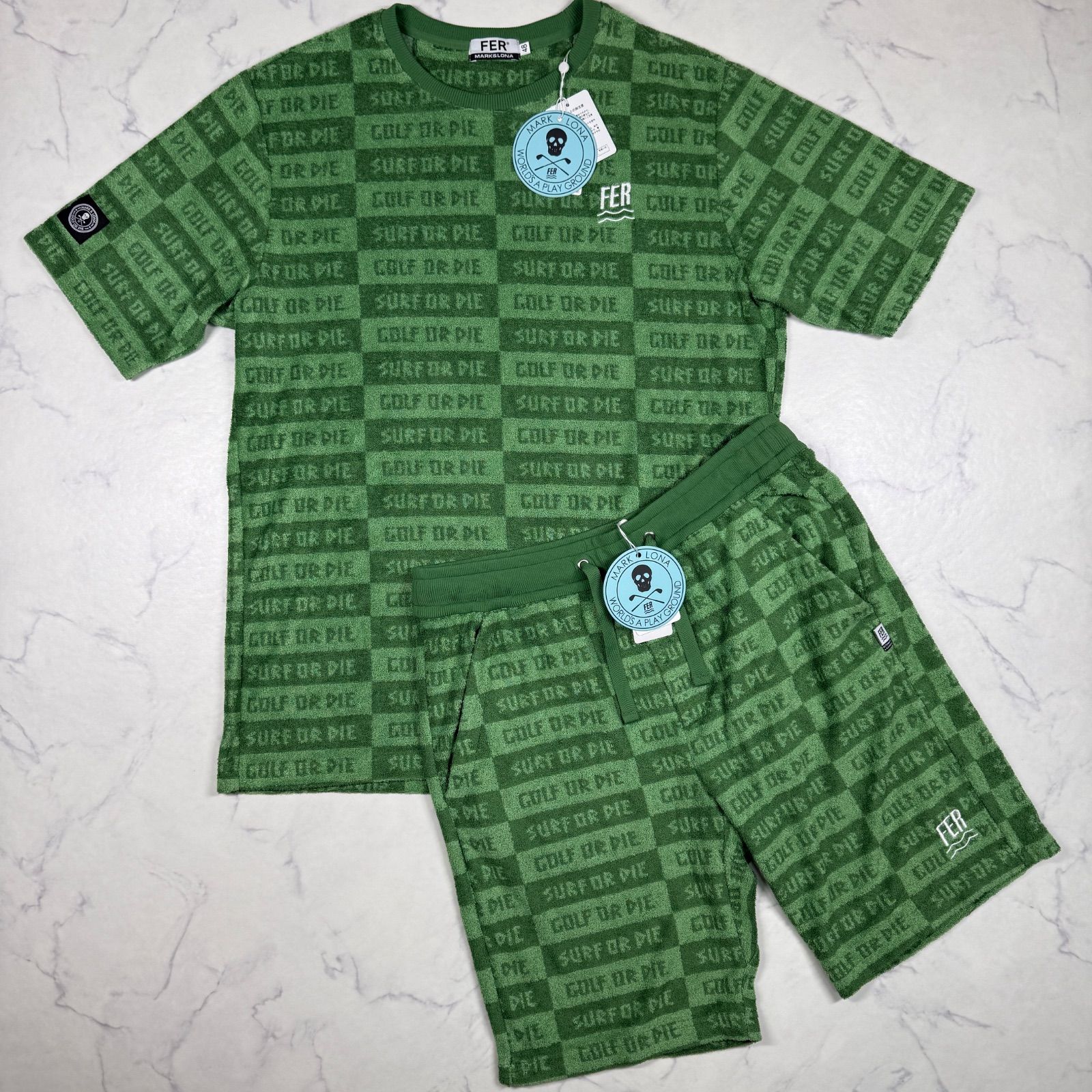 MARK＆LONA　セットアップ 新品タグ付き】MARK&LONA FER セットアップ 半袖Tシャツ ハーフパンツ