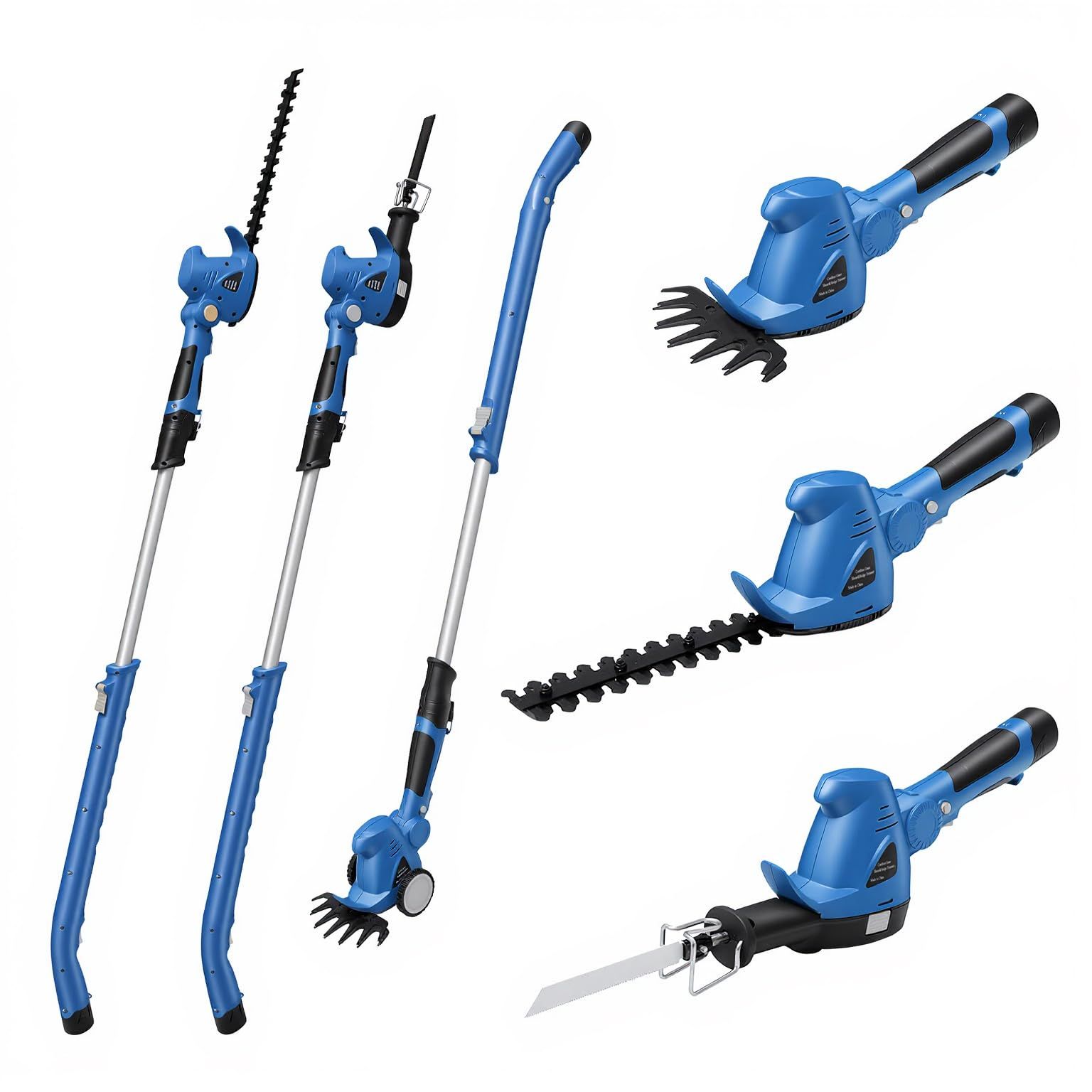 ★新品★1台6役 充電式電動草刈機 電動芝生バリカン 芝刈機 高枝切り ハンディバリカン ヘッジトリマー 軟質金属カッター QBC0002E 9,886円