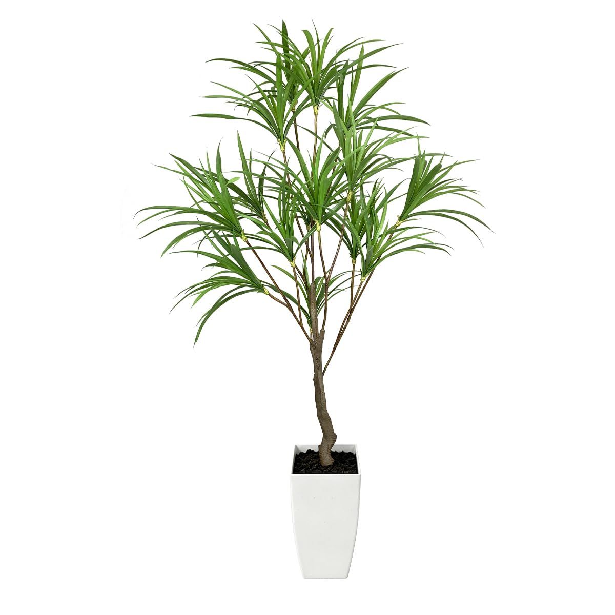 RAKU フェイクグリーン 人工観葉樹 観葉植物 室内用 造花 シンプル オフィス 室内 インテリア お祝い 父の日 (ドラセナ)ｍａ