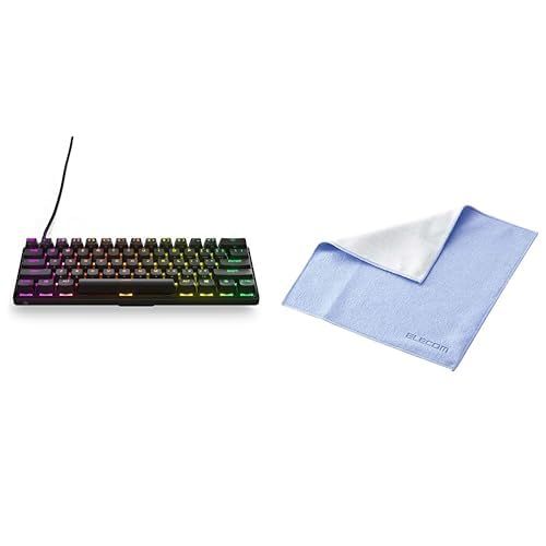 新品 【公式セット品】SteelSeries ゲーミングキーボード ミニサイズ Apex 9 Mini US 有線 英語配列 レスポンスタイム0.2ms 搭載 アクチュエーションポイント1.0mm設定可能 OptiPoint光学スイッチ 高耐久 64837 ブ