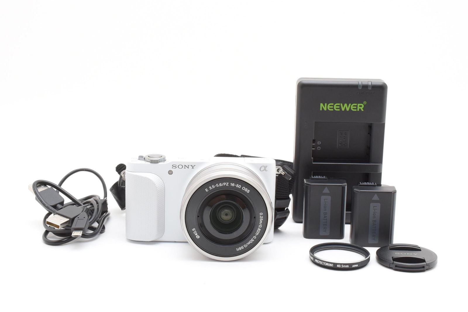 光学極上 Sony ソニー NEX-3N 白 ホワイト / E PZ 16-50mm F3.5-5.6