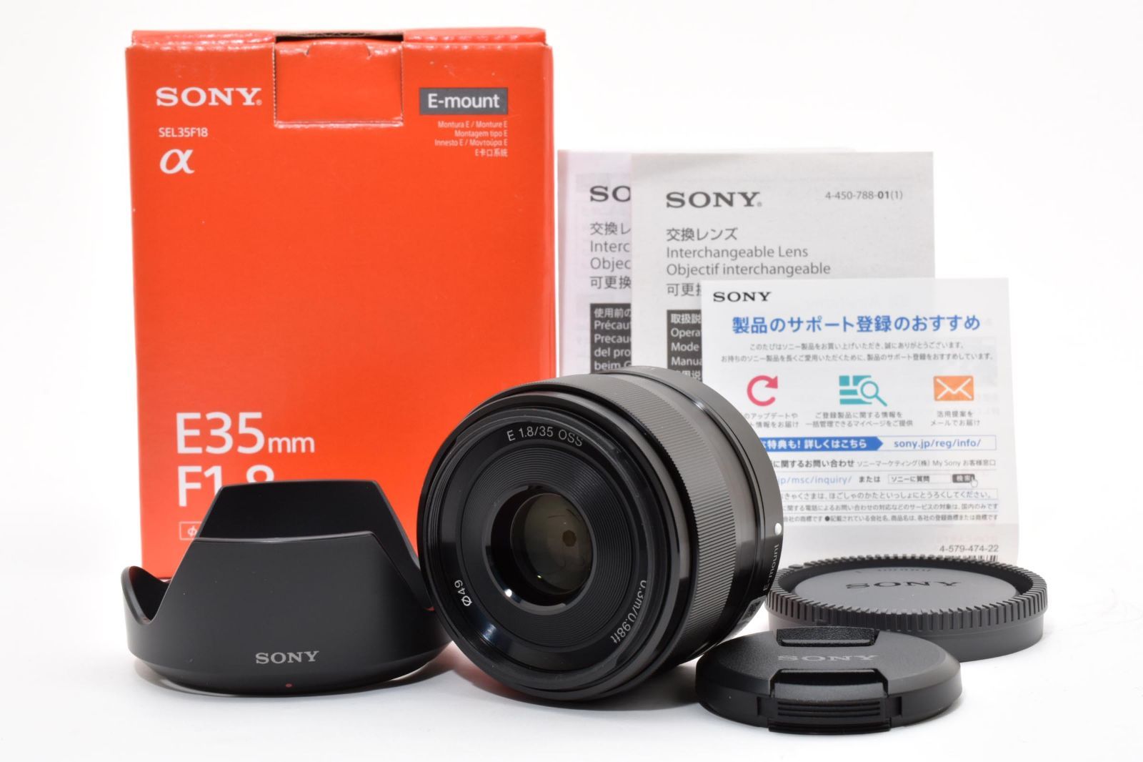 ★新品級★ ソニー SONY E 35mm F1.8 OSS SEL35F18《元箱・説明書付き》 #5318W0603
