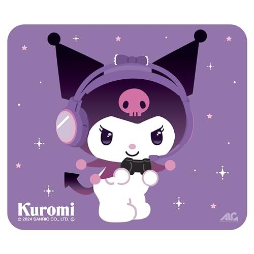 アローン(Allone) ゲーミングガラスマウスパッド#Unipo サンリオキャラクターズクロミ 30×0.3×30cm 強化ガラス 滑らかな操作性 e-sports シリコン製滑り止めパッド付 光学式ゲーミングマウス対応 パープル かわいい ALG-送料無料