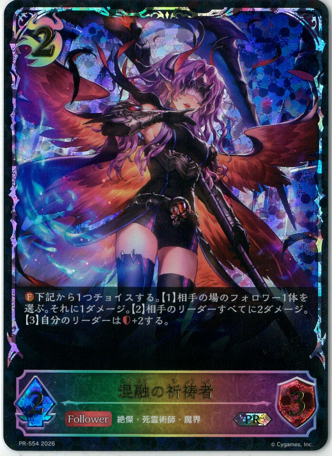 シャドウバース エボルヴ プロモ 混融の祈祷者 1枚 SL PR シャドバ シャドバ/混融の祈祷者/プロモ/Shadowverse EVOLVE/シャドウバース