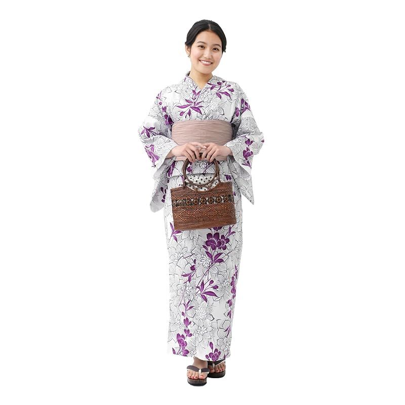 [たゆたふ] セパレート浴衣 3点 セット 帯 下駄 花柄 簡単 二部式 兵児帯 浴衣セット レディース かわいい おしゃれ 花火大会 夏祭り 小さいサイズ 大きいサイズ (A ダリアと桜柄, M) 16,806円