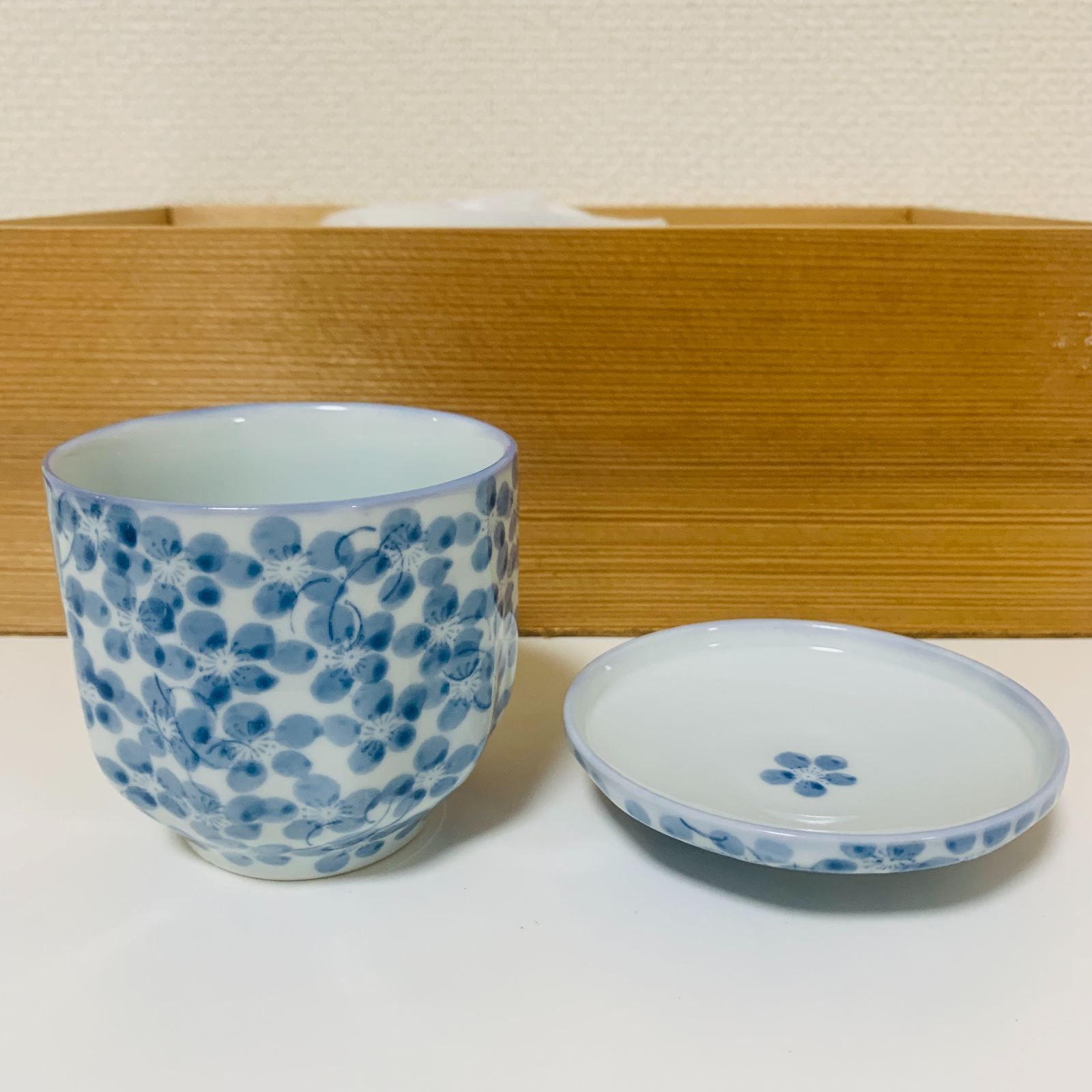 有田焼 雅峯作 蒼碗 染付花文 茶器揃 5客 木箱入 - メルカリ
