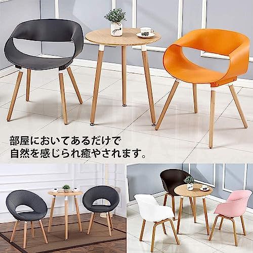 ★新品★丸テーブル カフェテーブル Probasto イームズ ダイニングテーブル 食卓 直径約60×高さ約70cm 円形丸型 カフェ テーブル 北欧 木製 無垢 （ナチュラル） 499b84b7