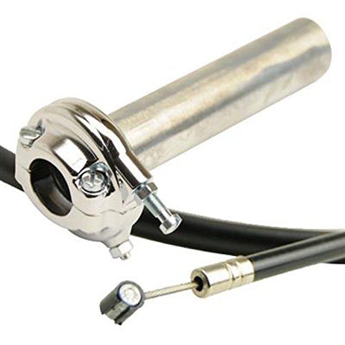 新品 グッズ(GOODS) AMALスロットル& 38φビッグキャブワイヤー SR400/500(アウター1100mm) 44-29490-503