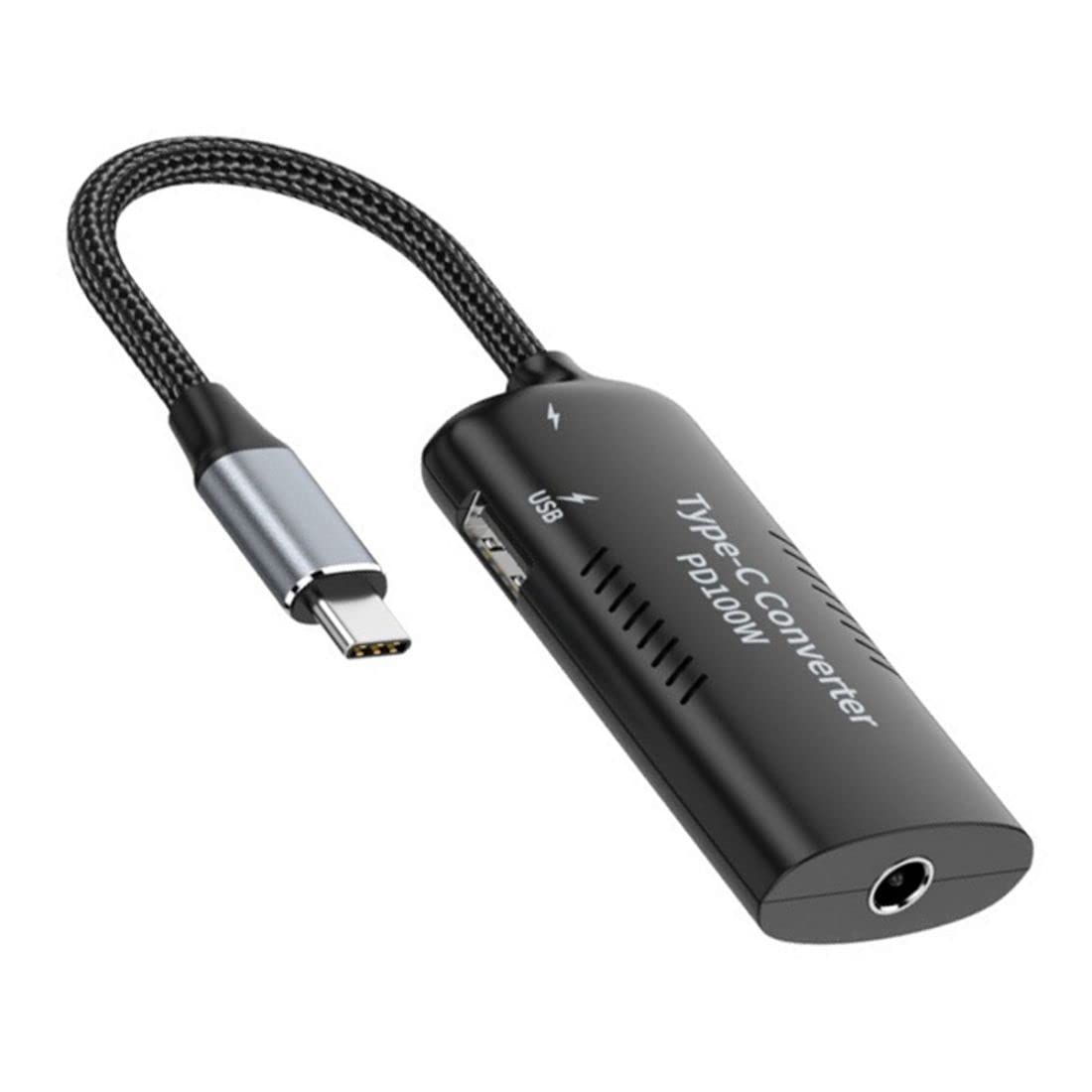 新品 Chenyang USB C 電源コンバーター DC電源 5.5x2.5mm 入力 USB C 100W 15W Type C 12W Type A 出力 PDエミュレーター トリガー 充電ケーブルアダプター