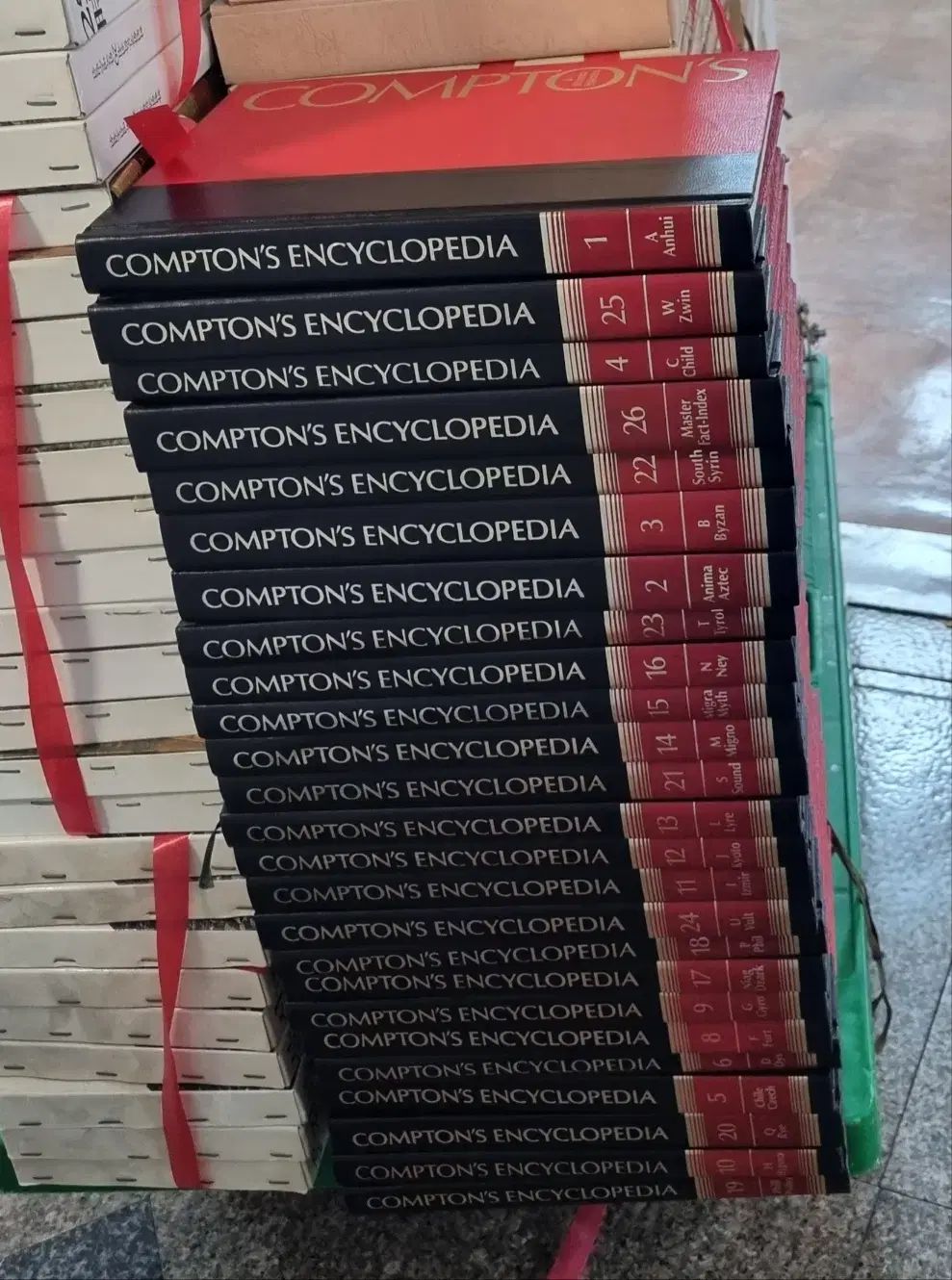 COMPTON'S シカゴ大学 25巻 セット バッグ 百科事典 中古本