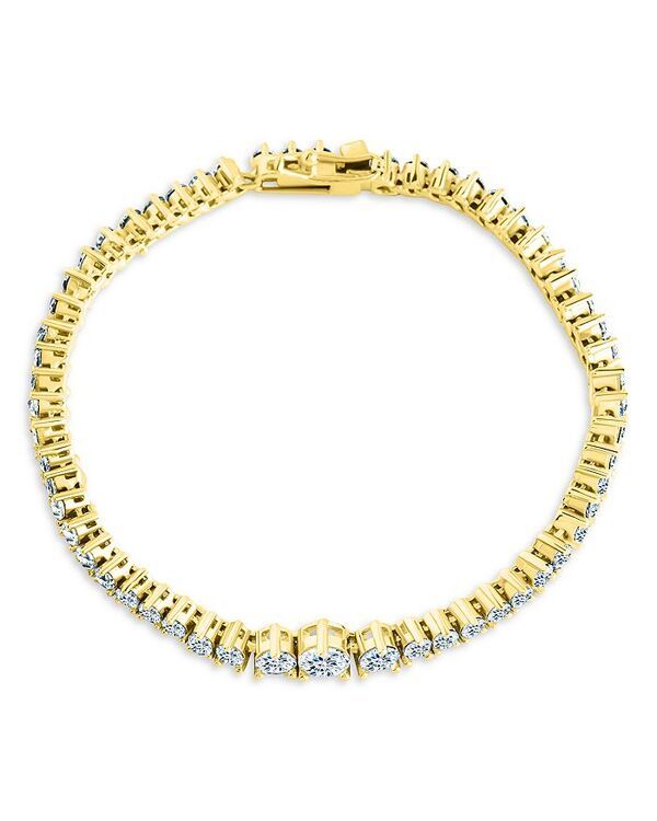 スターリングフォーエバー レディース アクセサリー ブレスレット・バングル・アンクレット Sterling Forever Tatum Cubic Zirconia Flex Bracelet Gol