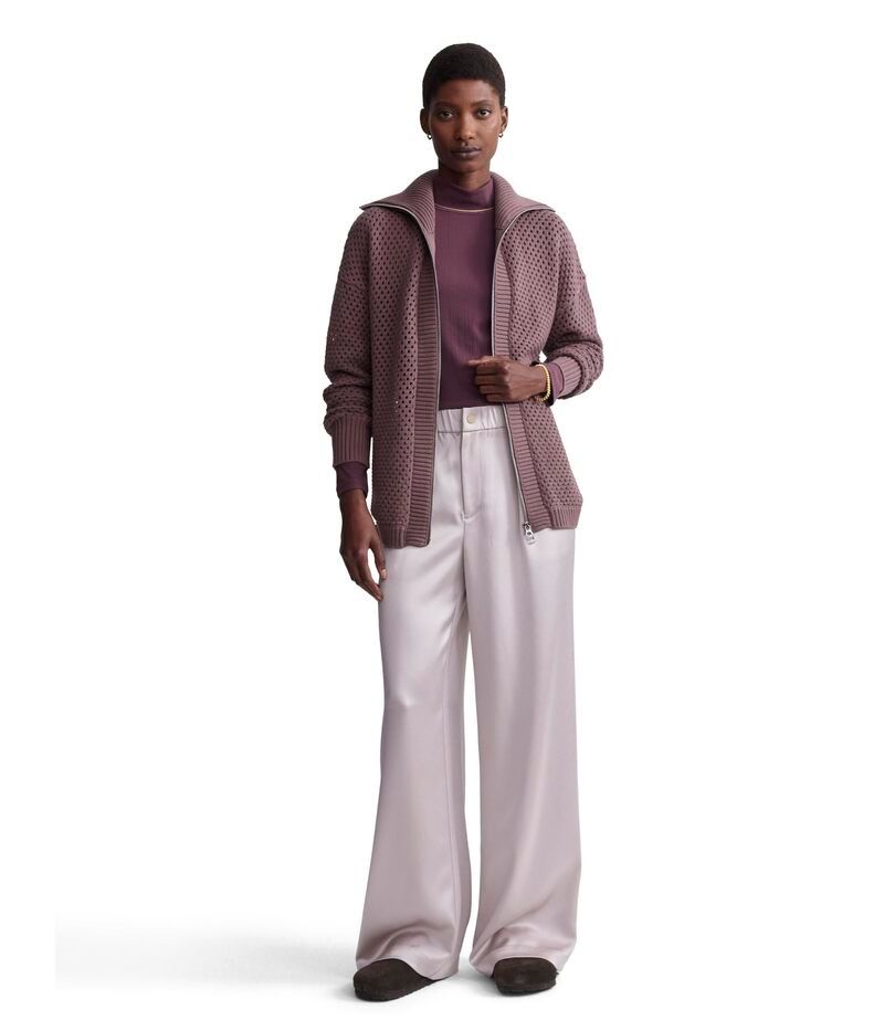 バーレイ レディース アウター ニット・セーター ジャケット Varley Finn Longline Knit Jacket Peppercorn