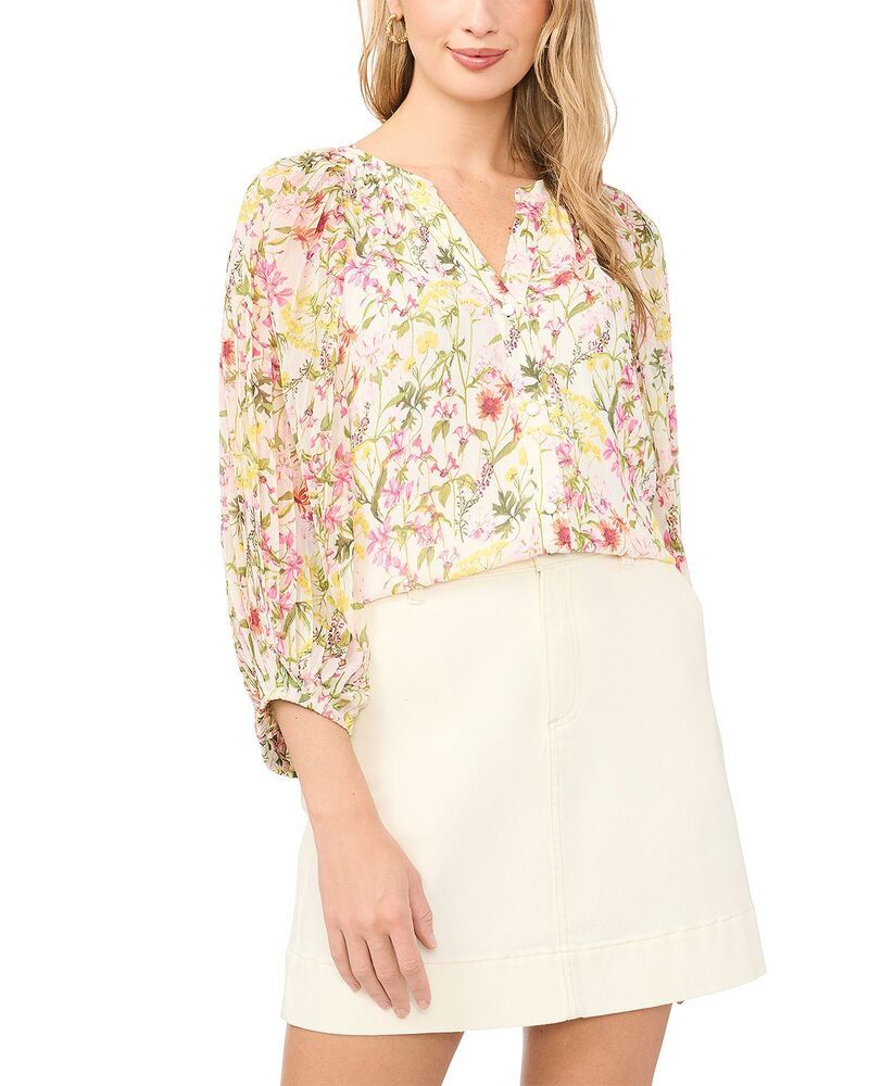 ヴィンスカムート レディース トップス シャツ プリーツ ブラウス VINCE CAMUTO Pleated Blouson Sleeve Blouse Raspberry Sorbet 15,251円