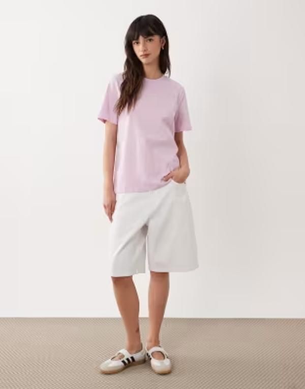 ピーシーズ レディース トップス Tシャツ Pieces boxy tshirt in winsome orchid Winsome Orchid 8,151円
