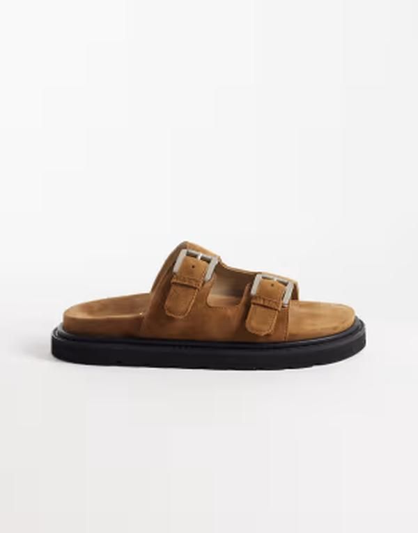 ウォークロンドン レディース シューズ サンダル スエード Walk London Budapest double strap sandals in tan suede Tan Suede タン 26,134円