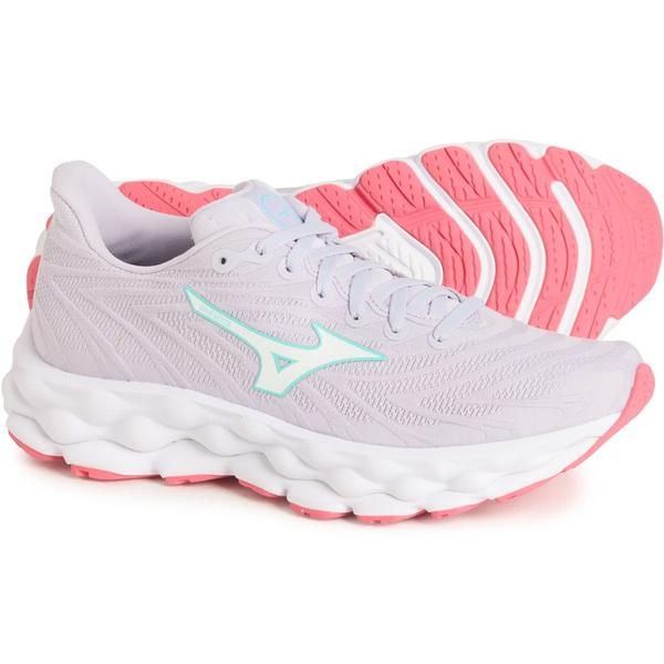 ミズノ レディース シューズ スニーカー Mizuno Wave Sky 8 Running Shoes For Women ThistleWhite ホワイト