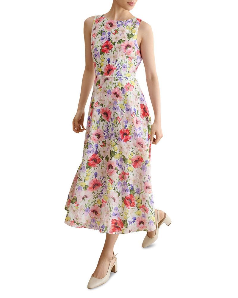 ホッブスロンドン レディース トップス ワンピース プチ HOBBS LONDON Petite Carly Dress IvoryMulti アイボリー