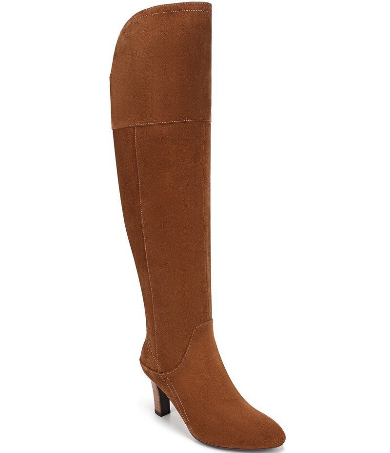 ナチュライザー レディース シューズ ブーツ・レインブーツ トール スエード Naturalizer Yuko Suede Tall Dress Boots Dark Chestnut