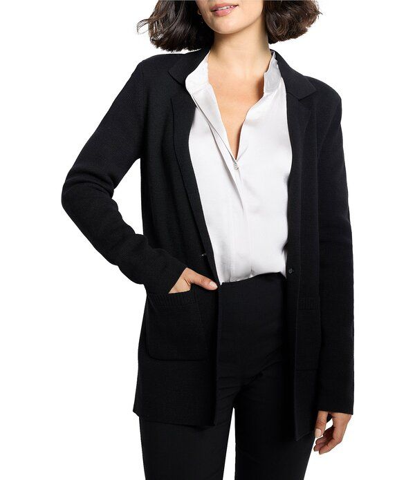 ニックアンドゾー レディース アウター コート ブレザー ニット NIC ZOElegant Knit Notch Lapelong Sleeve Blazer Black Onyx ブラック 40,170円