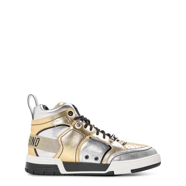 モスキーノ メンズ シューズ スニーカー Moschino Mens Courtrainers Gold ゴールド
